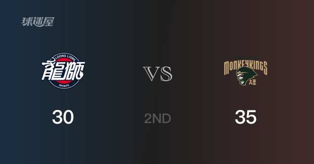 半场战罢，同曦以35-30领先广州，孙鸣阳6分